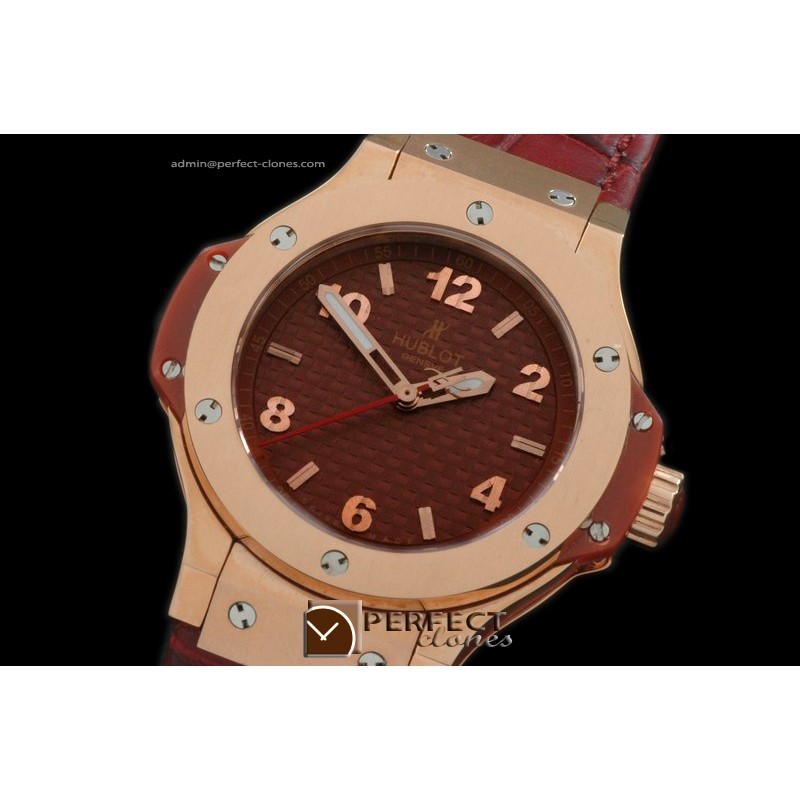 HB38-01019 Big Bang 38mm RG/LE CF Brown Swiss Quartz
