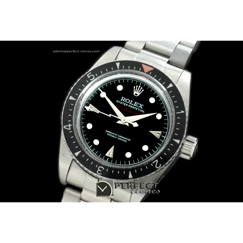 RLMV10001 Vintage 50s Milgauss 6541 SS/SS Black Swiss 2846