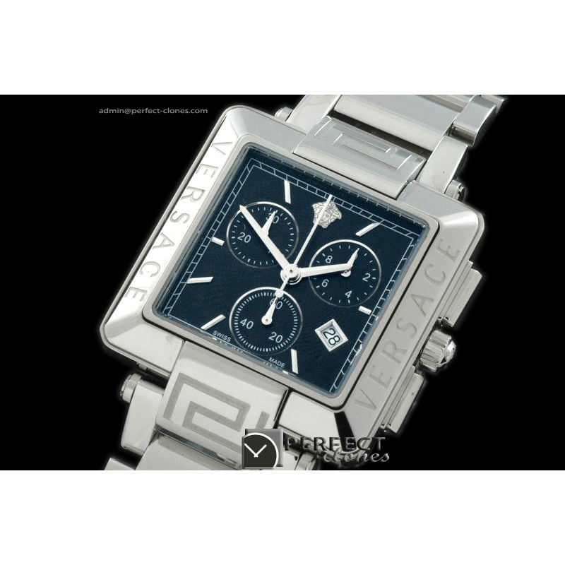 VE10039 Reve Ladies Chrono SS Black Swiss Quartz c/w Boxset