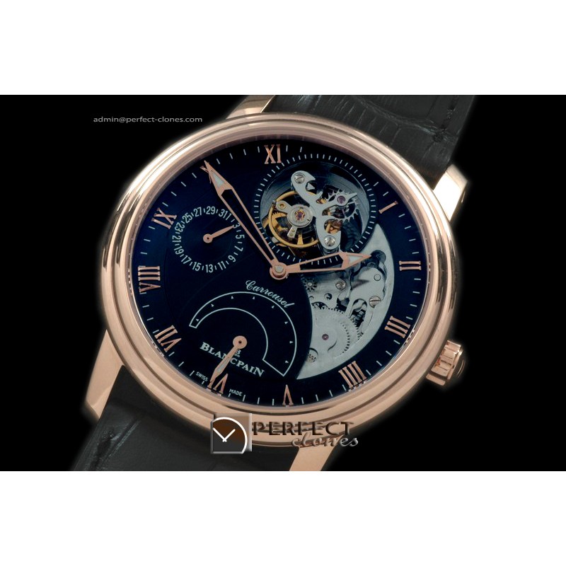 BP00094 Carrousel Tourbillon RG/LE Black Flying Tourbillon