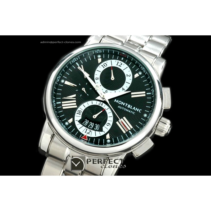 MB10082 Star 481Chrono SS/SS White Asian 21J Faux Chrono