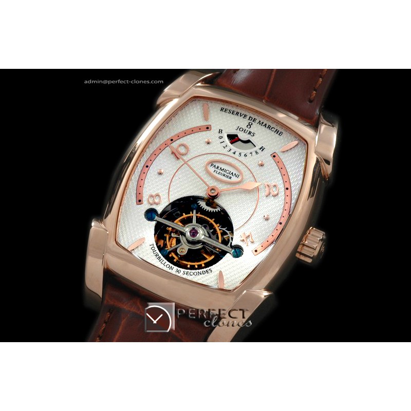 PG00114 Forma XL Reserve De Marche Tourbillon RG/LE Wht Tourbill