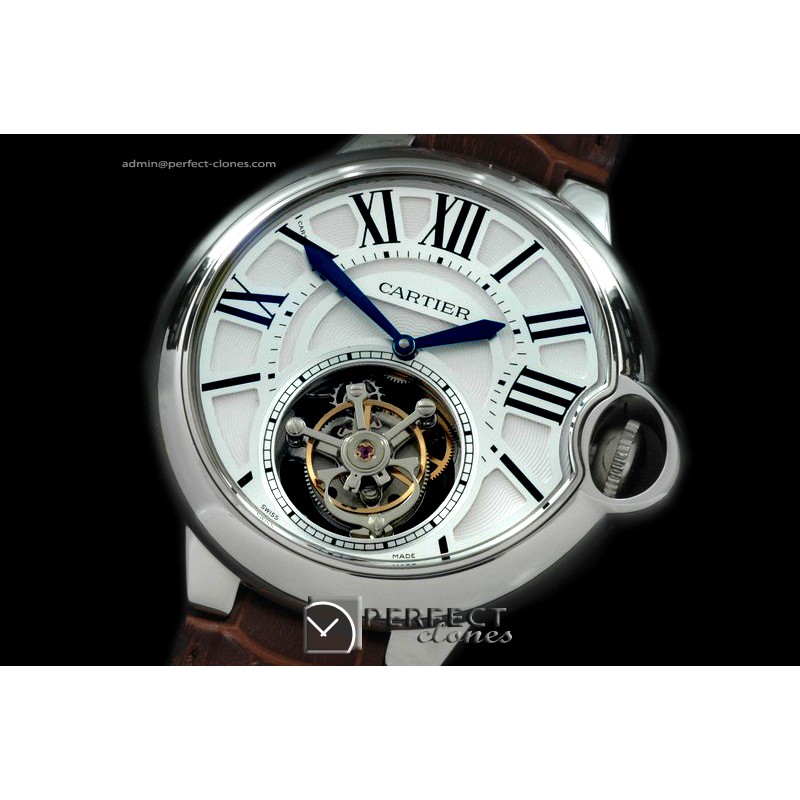 CARBA00021 Ballon de Cartier Tourbillon SS/LE White Flying Tour
