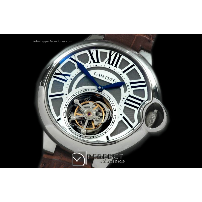 CARBA00022 Ballon de Cartier Tourbillon SS/LE Grey Flying Tour