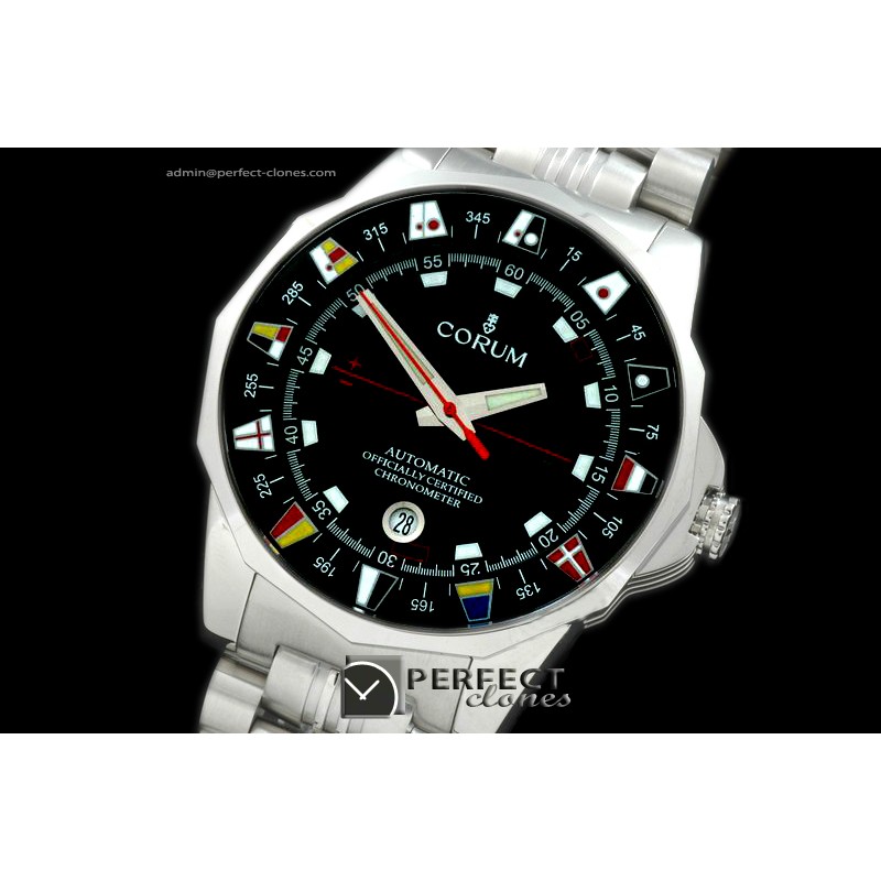 CO10012 Admiral's Cup SS Black Swiss Eta 2824-2
