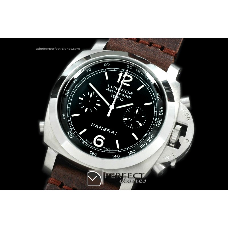 PN213I02 Pam 213I 195Split Chrono SS/RU Blk 28800