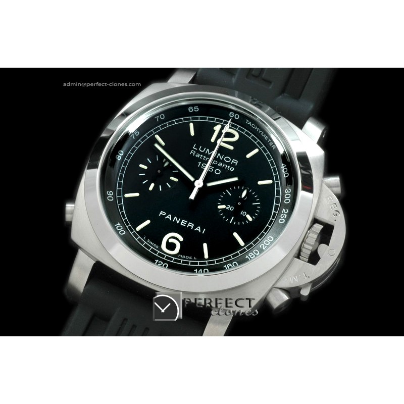 PN213I01 Pam 213I 195Split Chrono SS/RU Blk 28800