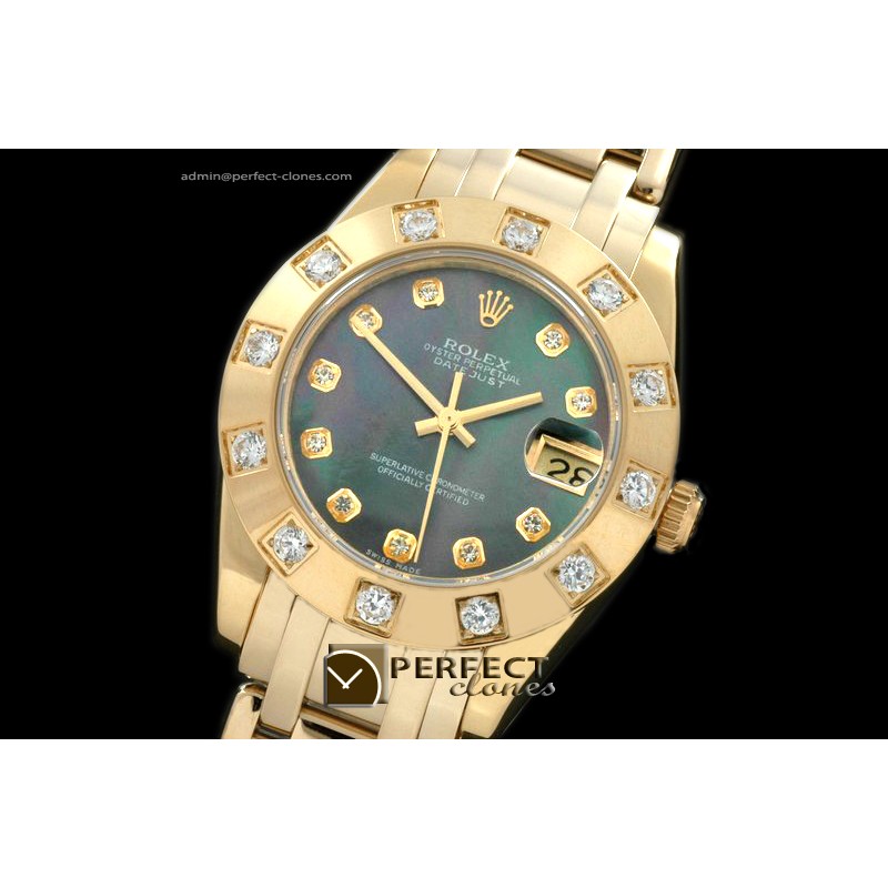 RLMPmF01123 FG 12 Diam Bez MOP Black Diamond Swiss Eta 2836-2