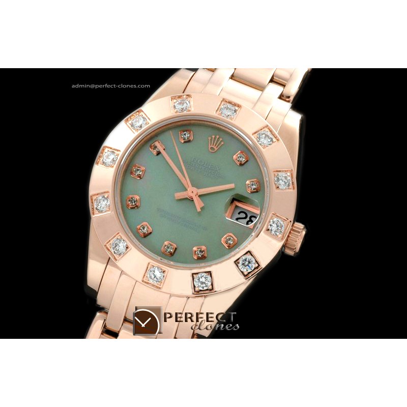 RLMPmR01125 FG 12 Diam Bez M-Green Diam Swiss Eta 2836-2