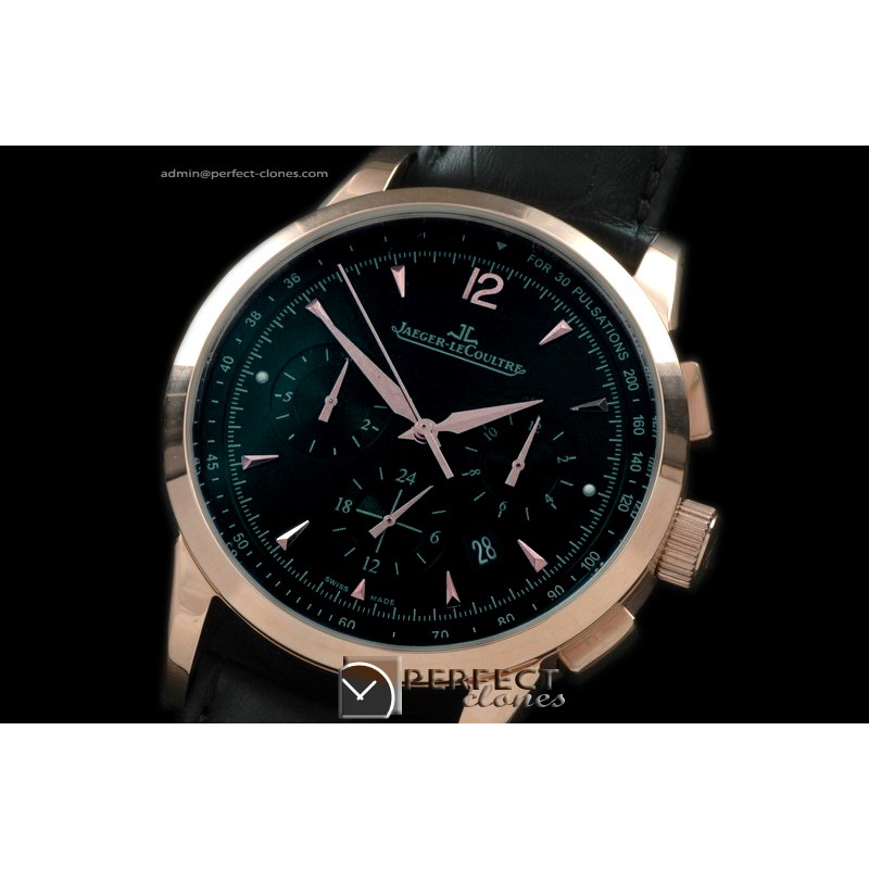 JL00167 Master Chronograph RG/LE Black Asian 23J Automatic