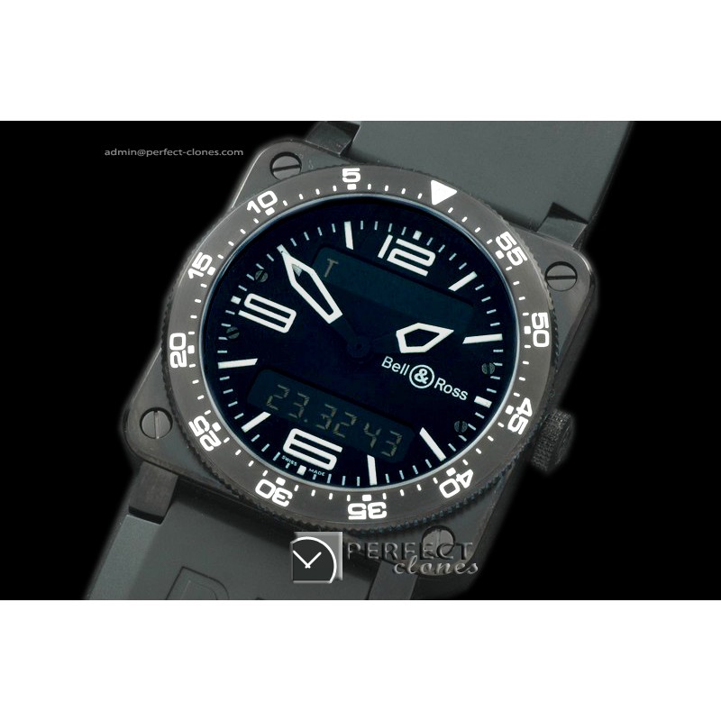 BR03TA-01003 BR03 Type Aviation PVD/RU Black Swiss Eta Qtz