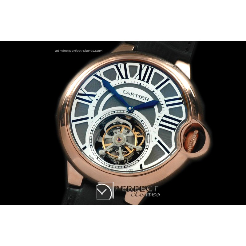CARBA00027 Ballon de Cartier Tourbillon RG/LE Grey Flying Tour