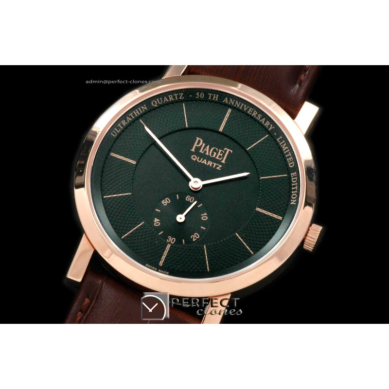 PI01052 Altiplano Ultra Thin RG/LE Black Jap Quartz