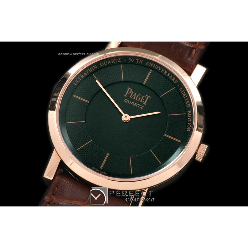 PI01057 Altiplano Ultra Thin RG/LE Black Jap Quartz