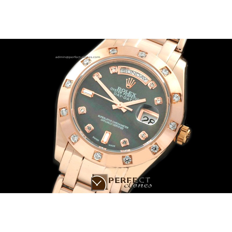 RLMPMR01113 RG 12 Diam Bez MOP Black Diam Swiss Eta 2836-2