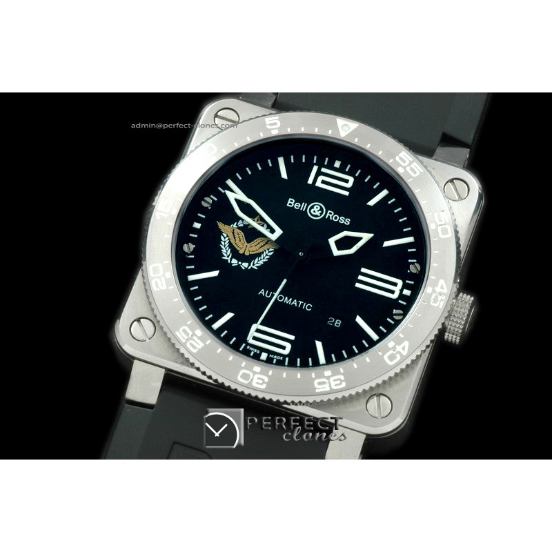 BR03TA-01013 BR03 Type Aviation SS/RU Black Asian Eta 2824