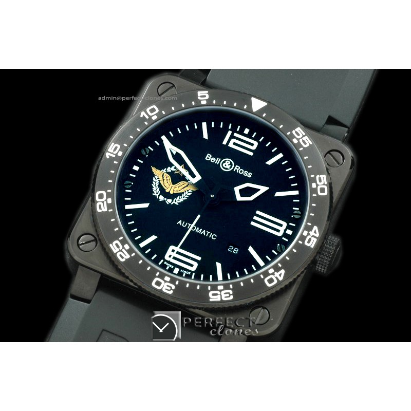 BR03TA-01014 BR03 Type Aviation PVD/RU Black Asian 2824