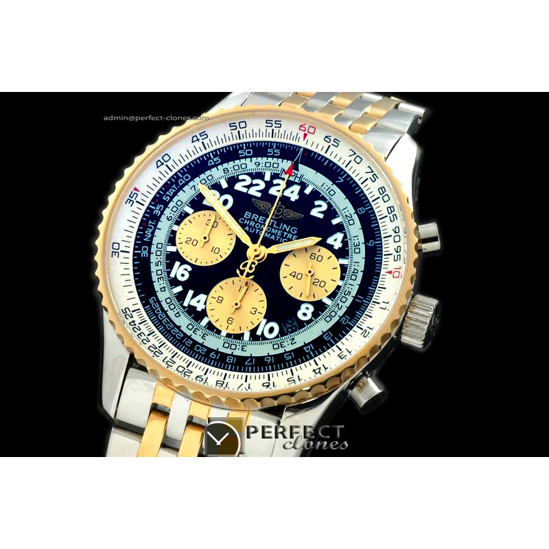 BLNVC10012 Navitimer Cosmonaute SS/YG Black Asia 7750