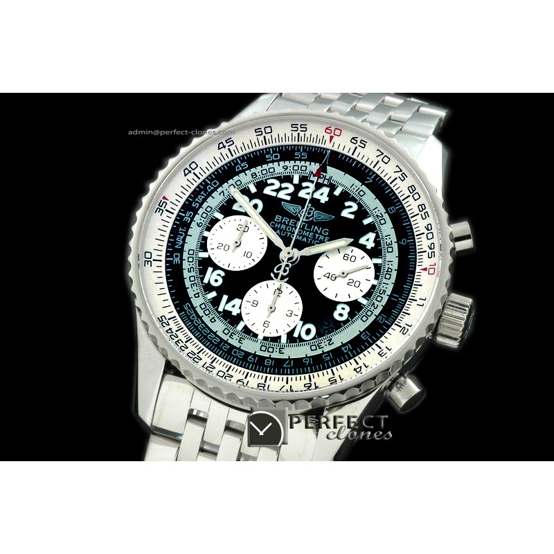 BLNVC10002 Navitimer Cosmonaute SS/SS Black Asia 7750