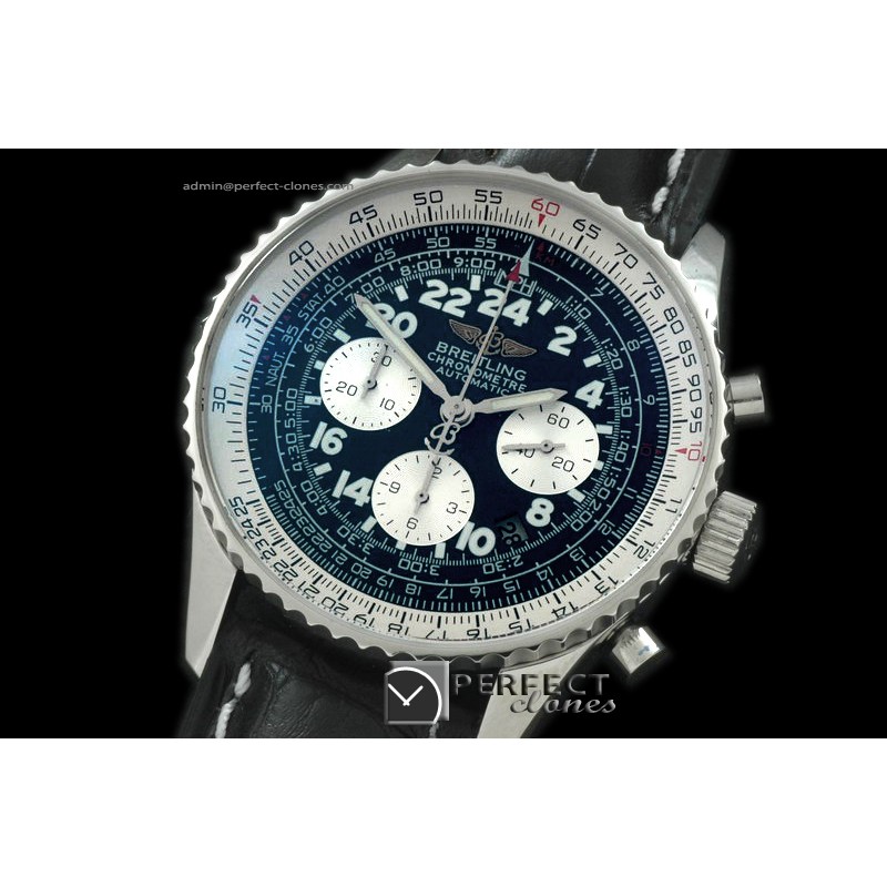 BLNVC10003L Navitimer Cosmonaute SS/LE Black Asia 7750