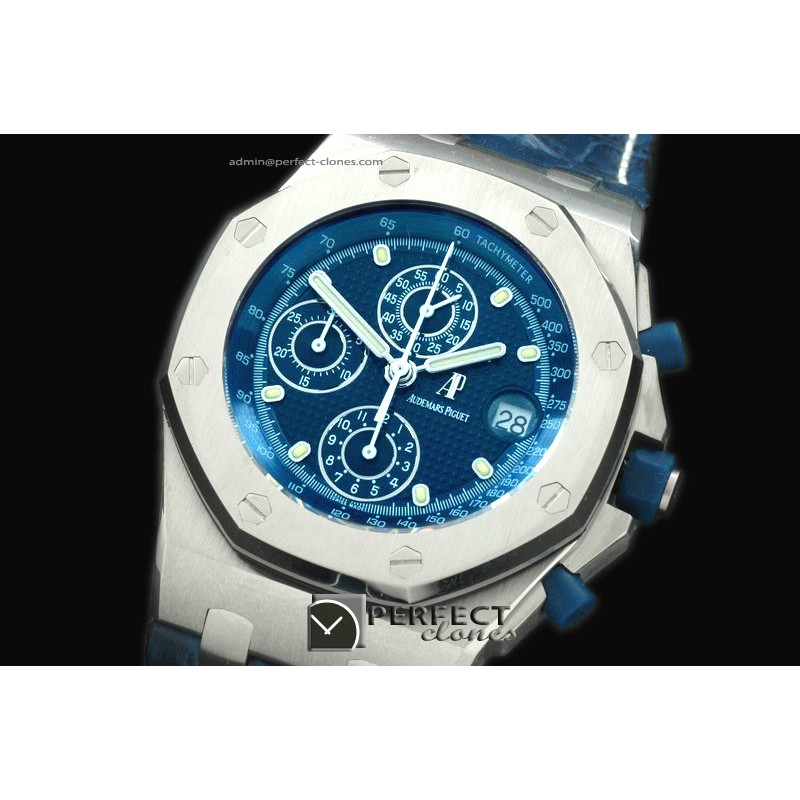 AAP10071 Royal Oak Chronograph SS/LE Blue A-7750