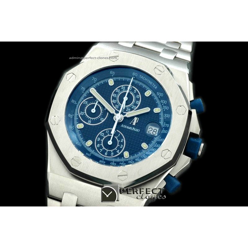 AAP10072 Royal Oak Chronograph SS/SS Blue A-7750