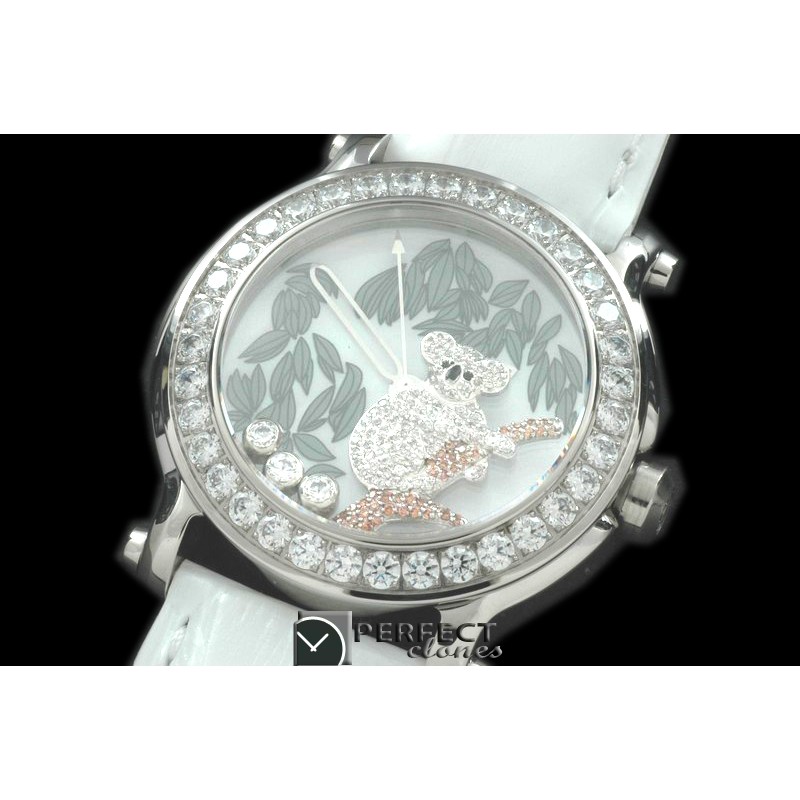 CP00052L Happy Sports Animal Kingdom SS/LE Diam White Swiss Qtz