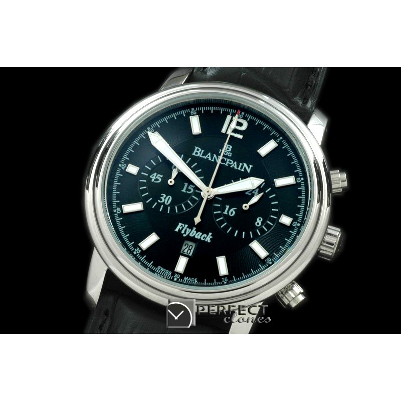 BP10032 Lemans Flyback Chrono SS/LE Black Jap OS2Quartz
