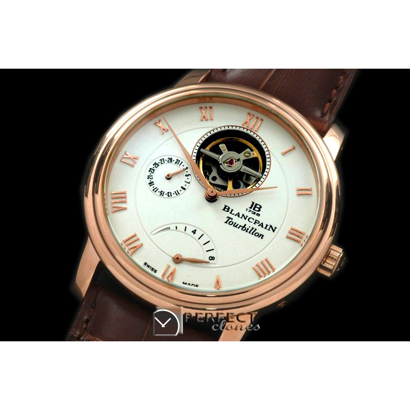 BP10046 Villaret Tourbillon RG/LE White Asian 2813
