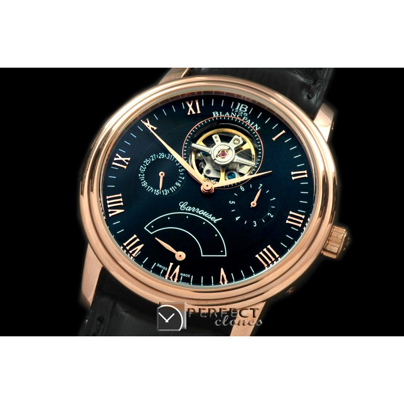 BP10057 Carrousel Tourbillon RG/LE Black Asian 2813