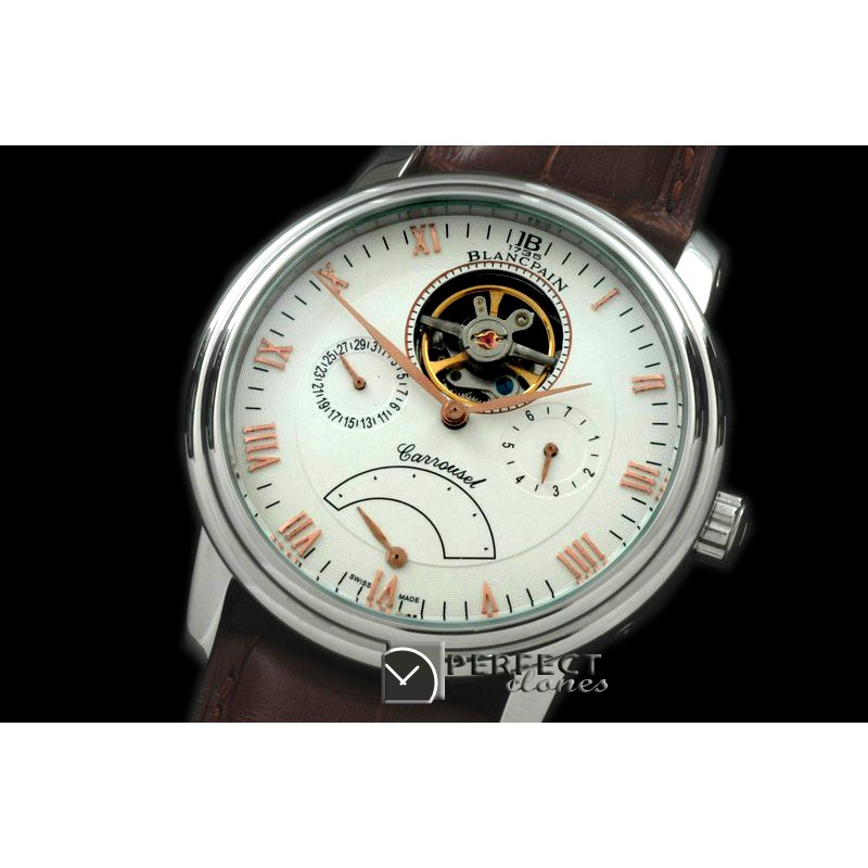 BP10052 Carrousel Tourbillon SS/LE White/R-Gold Asian 2813