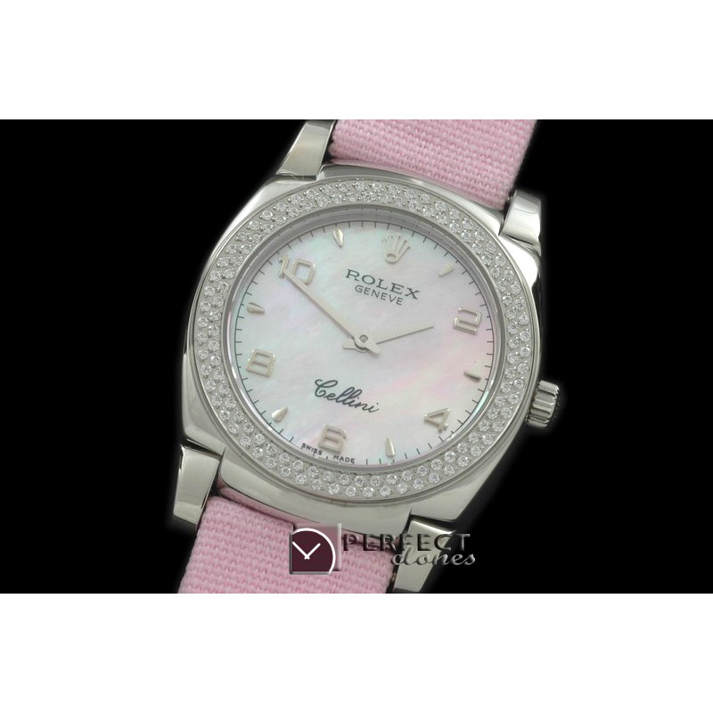 RLCL00124D Ladies Cellini SS/LE/Diam MOP Pink Num Swiss Quartz