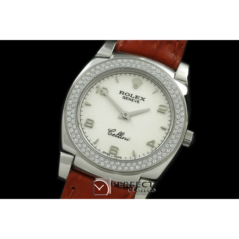 RLCL00121D Ladies Cellini SS/LE/Diam White Num Swiss Quartz