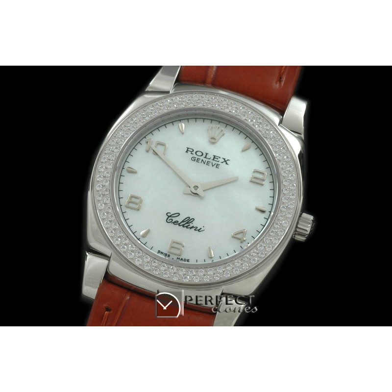 RLCL00123D Ladies Cellini SS/LE/Diam MOP White Num Swiss Quartz