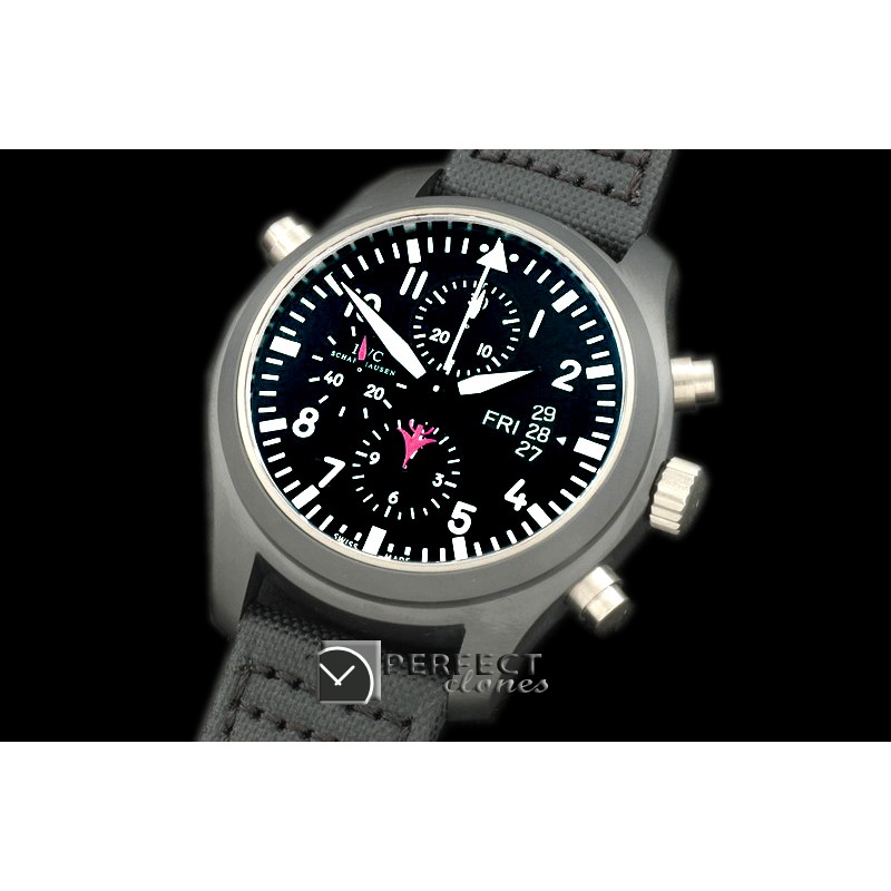 IWP00101 Top Gun 3799 Doppel Chrono Cer/NY Black A-7750
