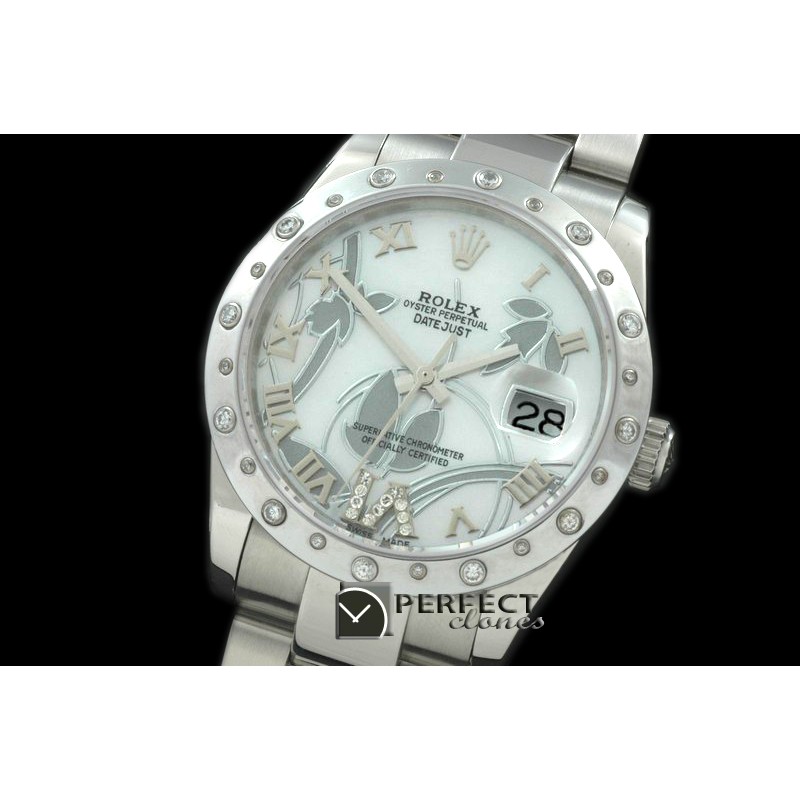 RDJMS06001 2011 Flora Oyster/Diam SS P-White Swiss Eta 2836-2