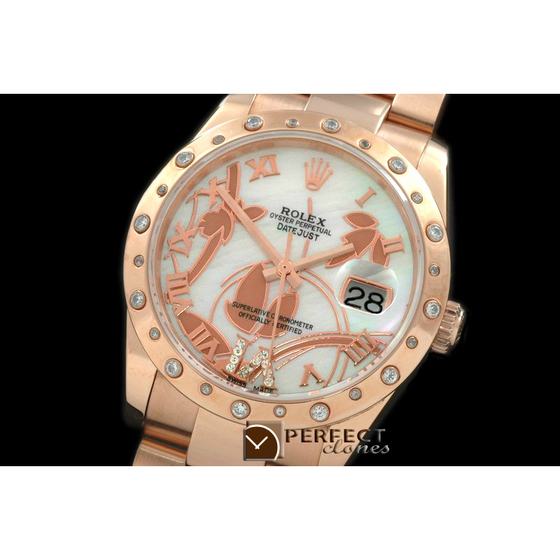 RDJMFR06001 2011 Flora Oyster/Diam RG P-White Swiss Eta 2836-2