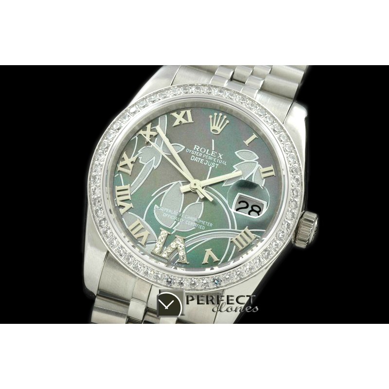 RDJMS06052 2011 Flora Jubilee/Diam SS M-Green Swiss Eta 2836-2