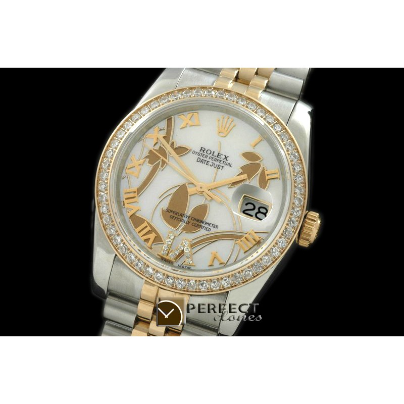 RDJMT06051 2011 Flora Jubilee/Diam YG P-White Swiss Eta 2836-2