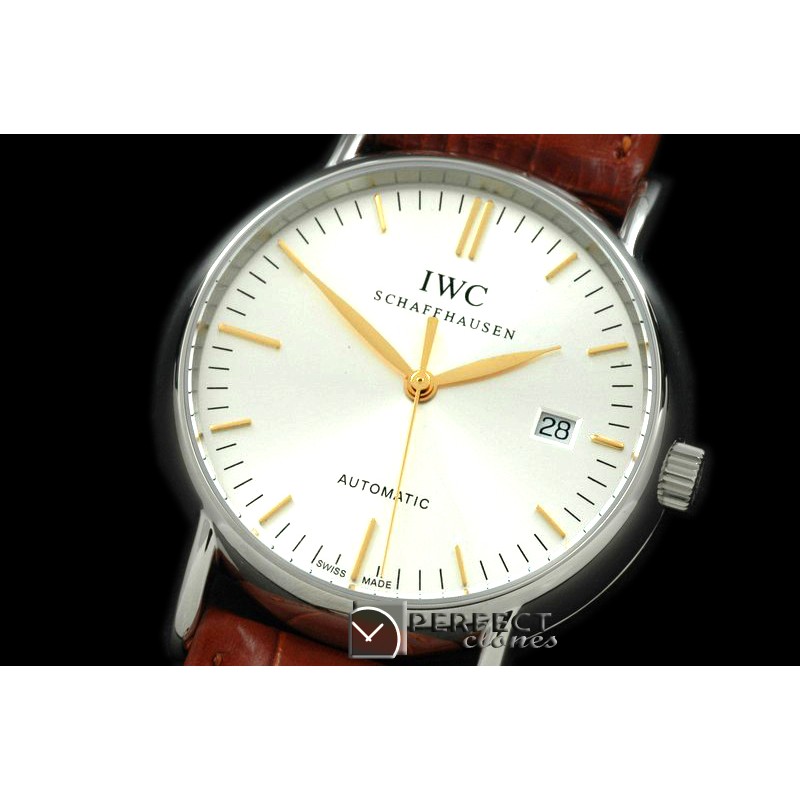 IWPT01002 Portofino Automatic SS/LE White/Gold Asia 2892