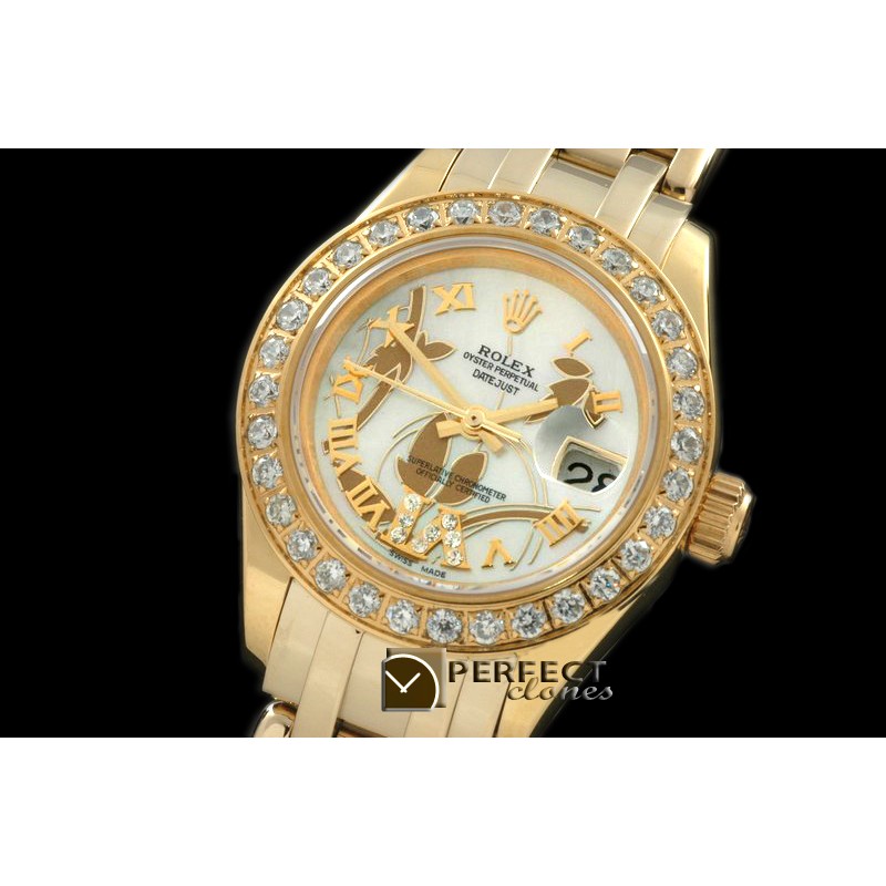 RLMPLF06011 2011 Flora Diam YG P-White Swiss Eta 2671-2