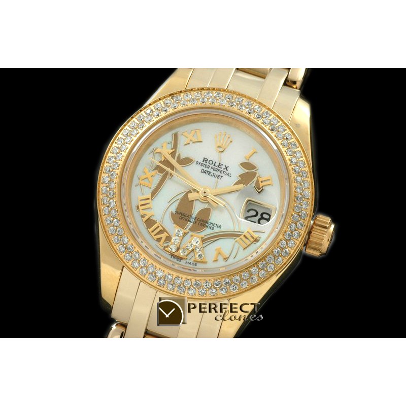RLMPLF06021 2011 Flora 2Diam YG P-White Swiss Eta 2671-2