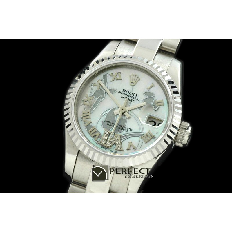 RDJLS06071 2011 Flora Oyster/Fluted SS P-White Swiss Eta 2671-2