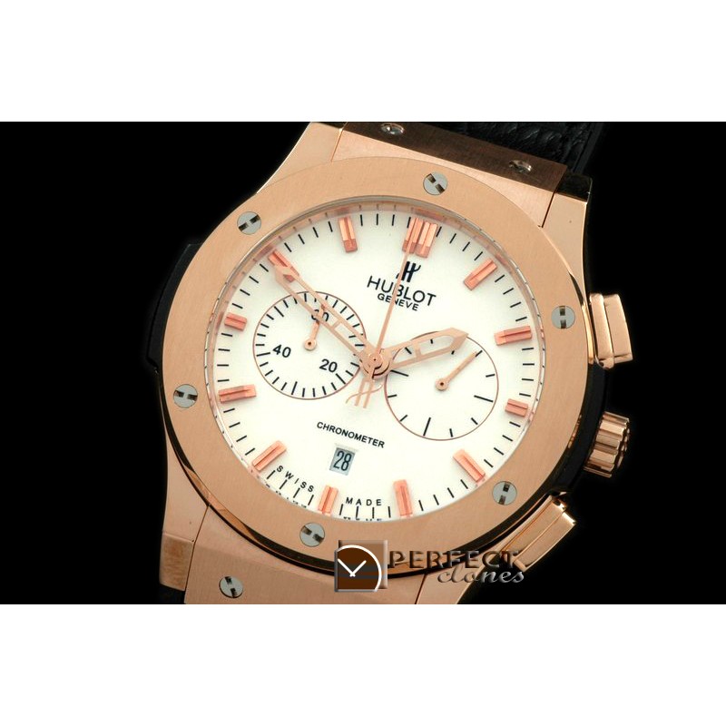 HBFSC10011 Classic Fusion Chrono RG/LE White Jap Quartz