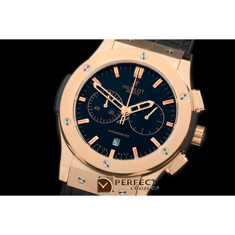 HBFSC10012 Classic Fusion Chrono RG/LE Black Jap Quartz