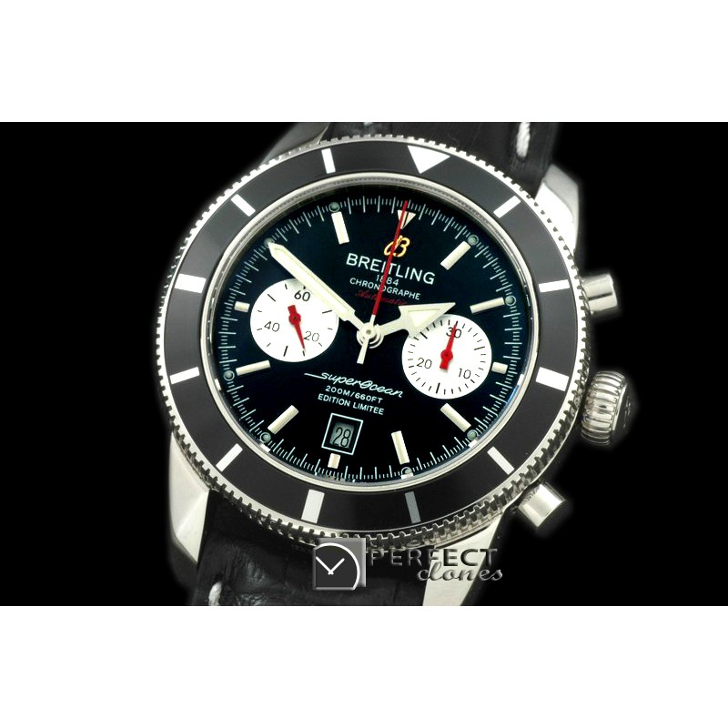 BLSF01012 Superocean 201Heritage Chrono SS/LE Black A-7750