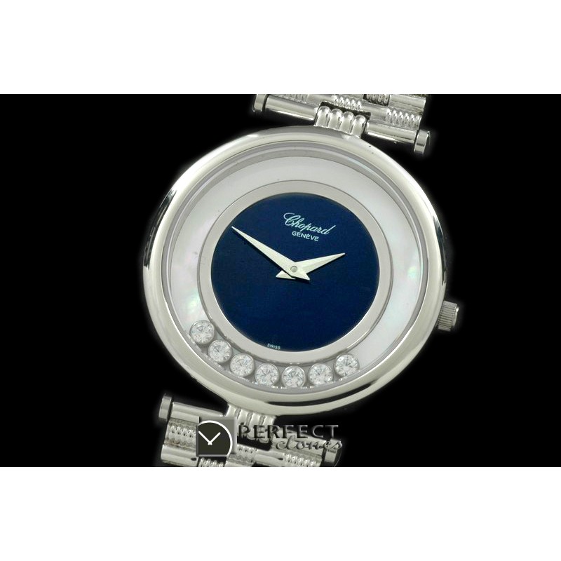 CPHD10001 Happy Sports Diamonds Ladies SS Blue/White Swiss Qtz