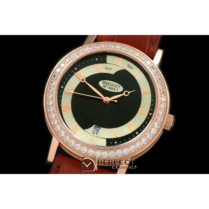 BR00217D Classique Automatic 4972 RG/LE/Diam Black Asian Eta 282