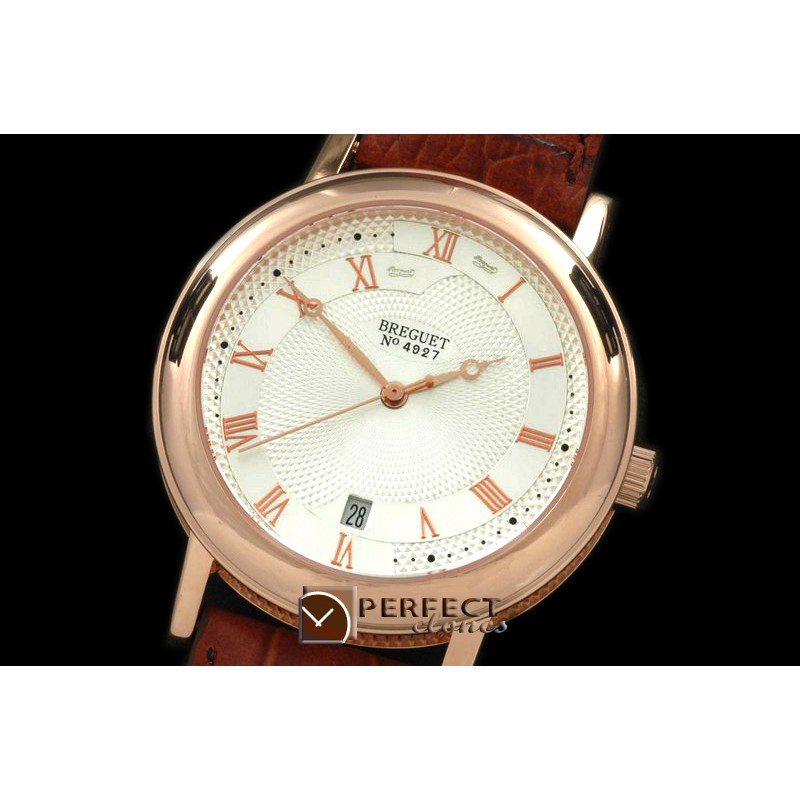 BR00216 Classique Automatic 4972 RG/LE White Asian Eta 2824