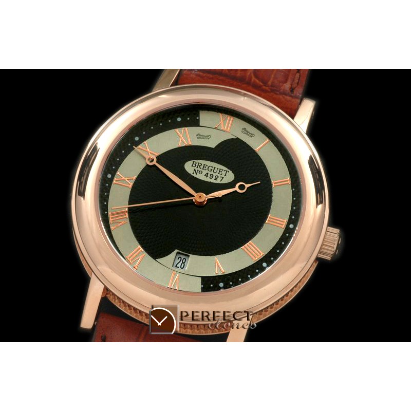BR00217 Classique Automatic 4972 RG/LE Black Asian Eta 2824